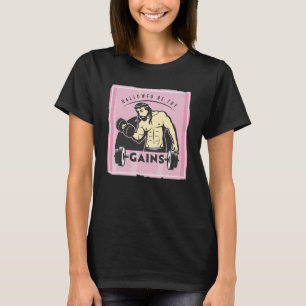 Camiseta Sagrados Sejam Teus Ganhos Músculo Jesus Levantame