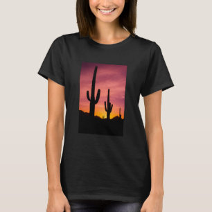 Camiseta Saguaro cactus no nascer do sol, Arizona