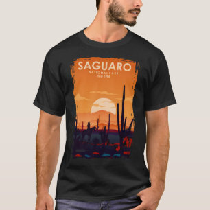 Camiseta Saguaro National Park Vintage viagem mínima