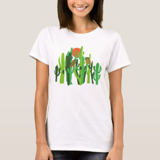Camiseta Saguaros Cactus Forest Desert Coroa Sunset