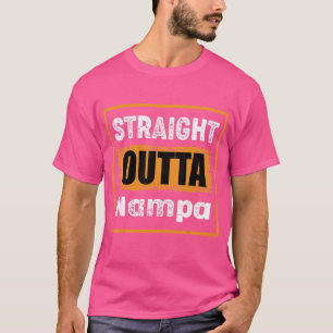 Camiseta Sai Direto de Nampa Idaho EUA Retrô Desgastado Vi