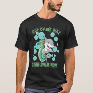 Camiseta Sai Do Meu Caminho Posso Natação Agora Tubarão-Cav