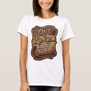 CAMISETA SAÍ PARA ALMOÇAR E JANTAR E CAFÉ DA MANHÃ DE AMANH