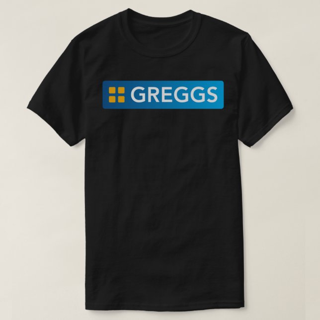 Camiseta Saia Clássica do Logotipo Greggs (Frente do Design)