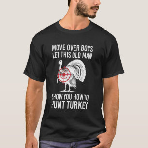 Camiseta Saia da Frente Deixem Este Velho Caçar Peru Menino