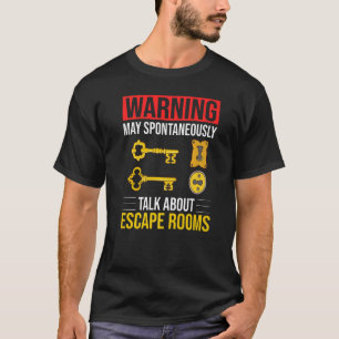 Camiseta Saia da sala Jogo Sair Quebra-cabeça Caixas de Con
