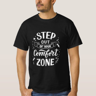 Camiseta saia da sua zona de conforto