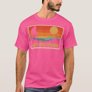 Camiseta Saia da Vintage Montanhas Sunset Pés-Grande Hiki