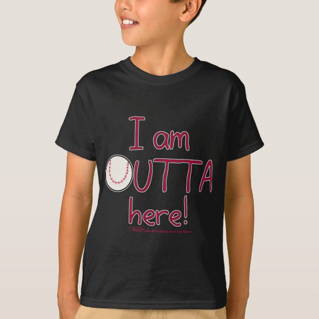 Camiseta Saia Daqui! Baseball (Frente)