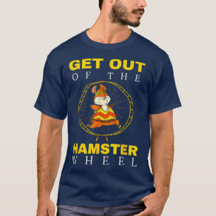 Camiseta Saia Do Escritório De Negócios Da Roda De Hamster