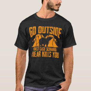 Camiseta Saia do pior cenário de caso Um Matar de urso