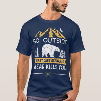 Camiseta Saia do pior cenário de caso Um Matar de urso