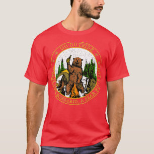 Camiseta Saia do pior cenário de caso Um Matar de urso