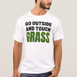 Camiseta SAIA DO TOQUE GRAU Humor Engraçado