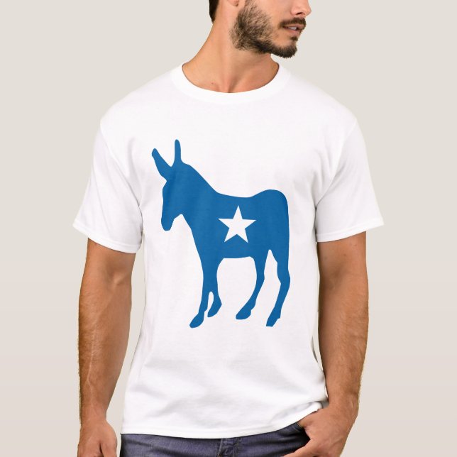 Camiseta Saia e vote | Partido Democrático Donkey (Frente)