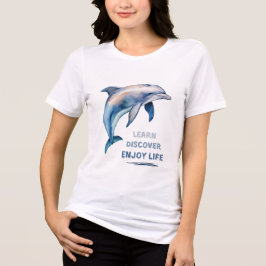 Camiseta Saiba Descubra Usufrua de Dolphin Life