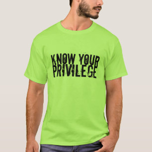 Camiseta Saiba seu privilégio