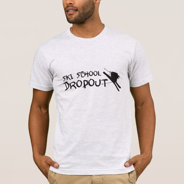Camiseta Saída da escola do esqui (Frente)