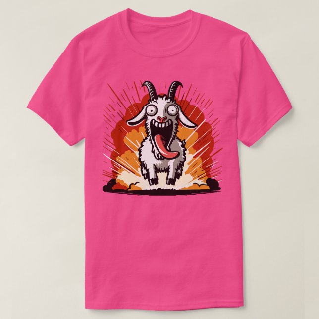 Camiseta Saída de Explosão de Simulador de Cabra (Frente do Design)