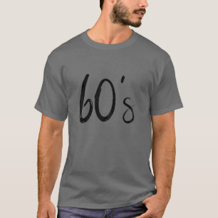 Camiseta Saída de Festa de Tema 60S para Mulheres, Energia 