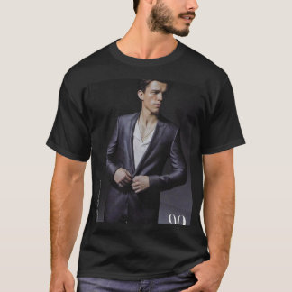 Camiseta Saída de Fotografia Britânica do Tom Holland GQ