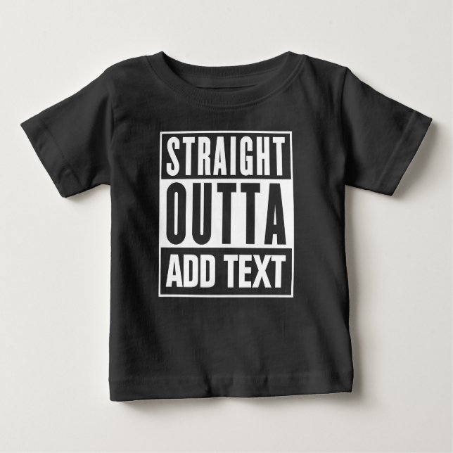Camiseta Saída de hetero - Adicione seu próprio texto aqui (Frente)