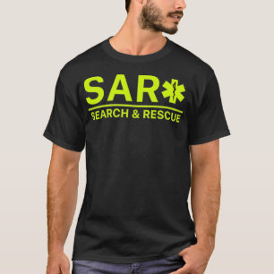 Camiseta Saída EMS SAR SAR para pesquisa e salvamento na FR