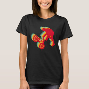Camiseta Saída Extreme de Stunt Bicicleta BMX Rider