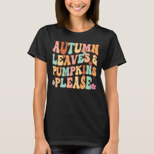 Camiseta SAÍDAS E PUMPKINS DO OUTONO, POR FAVOR, CAIR O Gra