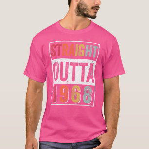 Camiseta Saído direto de 1968 54 Anos de Idade Vintage 1968