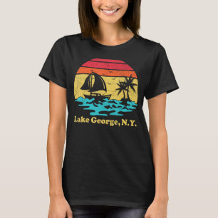 Camiseta Sail Lake George New York Barco Vintage Sail