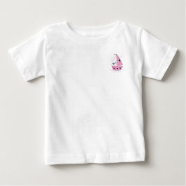Camiseta Sail Ship Garota Olho de Boi Rosa Branco Bolinhas 