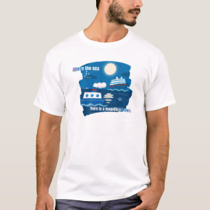 Camiseta Sail, Soar, Sonho: O magnífico mundo do mar
