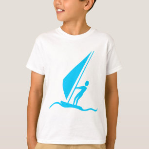 Camiseta Sailboarding - azul-céu