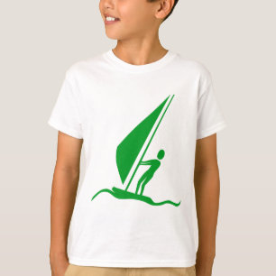 Camiseta Sailboarding - verde de grama