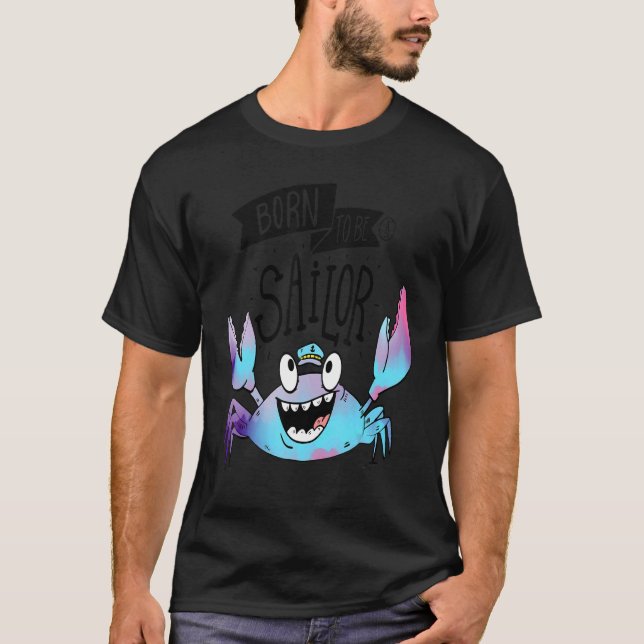 Camiseta Sailor Crab Seafood Animal (Frente)