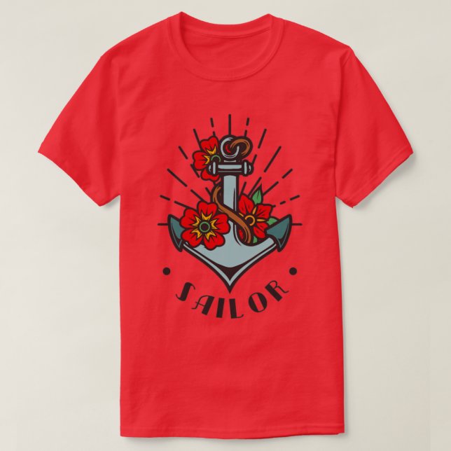 Camiseta Sailor Vintage Tattoo (Frente do Design)