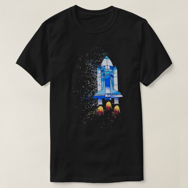 Camiseta SAÍMOS DO STEM DE Shutz Espacial (Frente do Design)