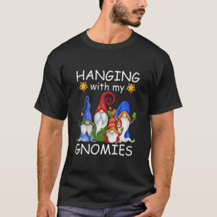 Camiseta Saindo Com Meu Gnomies Pajama, Gnomo De Natal