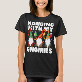 Camiseta Saindo Com Meu Xadrez De Gnomies Engraçado Christm