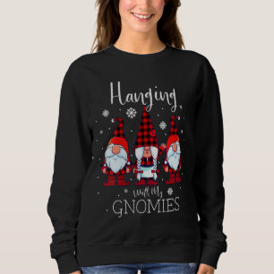 Camiseta Saindo Com Meus Gnomos Xadrez de Natal Buffalo Ga