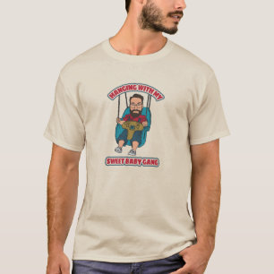 Camiseta Saindo com minha doce gangue do bebê