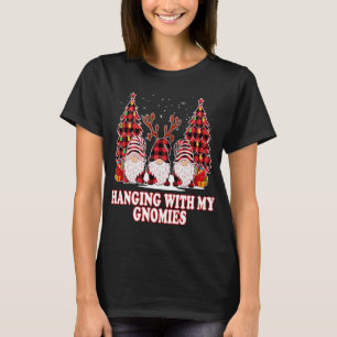 Camiseta Saindo Com Minha Rua De Gnomos Xadrezes Verdes