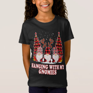 Camiseta Saindo Com Minha Rua De Gnomos Xadrezes Verdes