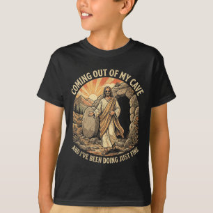 Camiseta Saindo da Caverna Jesus Religião Cristã