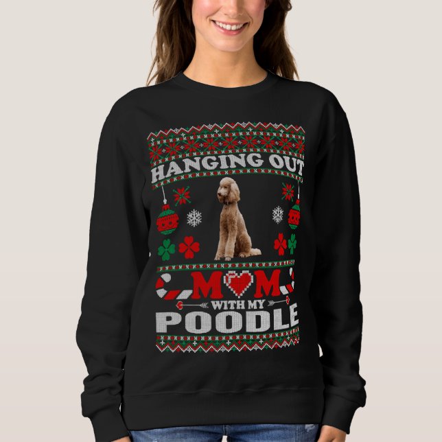 Camiseta Saindo Da Mãe Com Meu Cachorro De Poodle Longe (Frente)