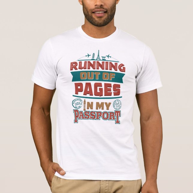 Camiseta Saindo das Páginas no meu Passport Tourist (Frente)