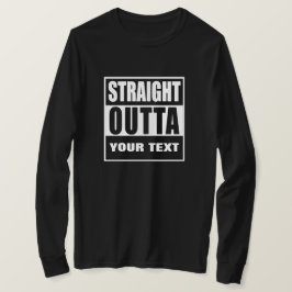CAMISETA SAINDO DIRETO DE [SUA CIDADE OU ESTADO] PERSONALIZ