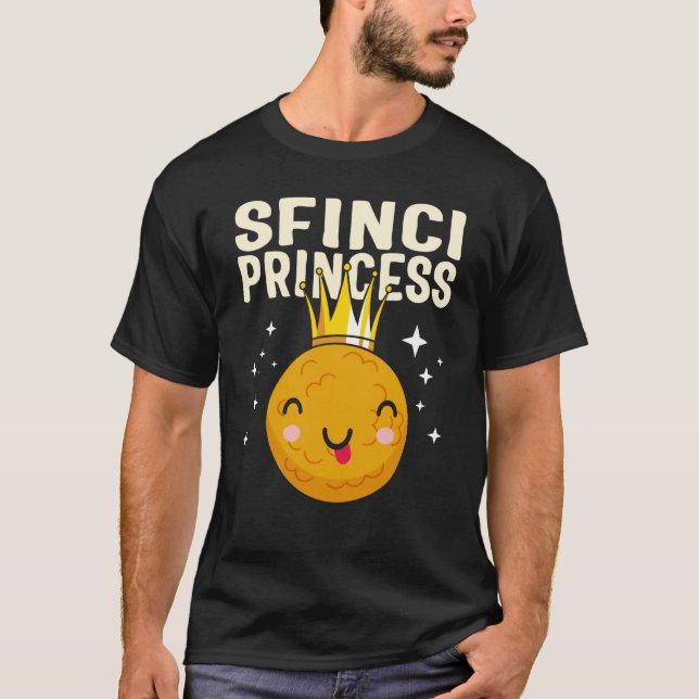 Camiseta Saint Joseph's Day Sfinci Princess Cute Sicilian D (Frente)