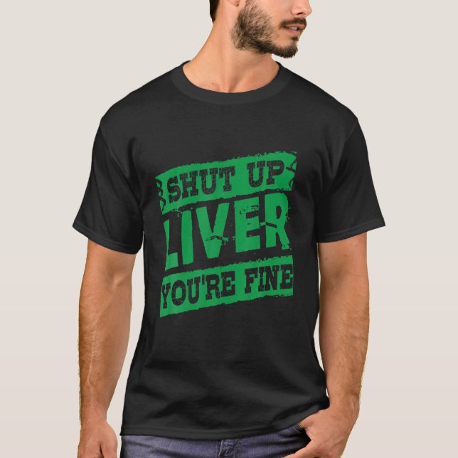 Camiseta Saint Patrick Cale A Boca Fígado Você É Uma Bela A (Frente)